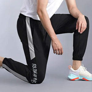Men's Acetate Drawstring Closure Sweatpants Gymwear Trousers