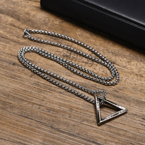 Men's Metal Stainless Steel Link Chain Trendy Geometric Necklace