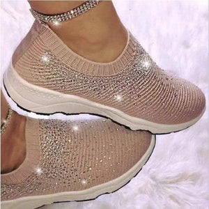 Women's Cotton Round Toe Slip-On Closure Breathable Casual Shoes