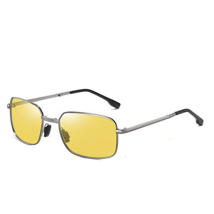 Men's Alloy Frame Photochromic Foldable Polarized Sunglasses