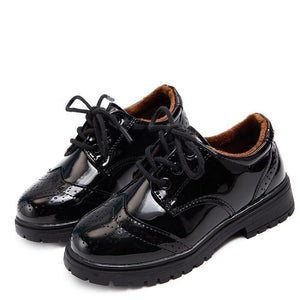 Women's Genuine Leather Round Toe Lace-Up Closure Formal Shoes