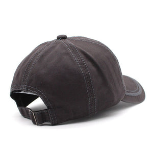 Men's Cotton Adjustable Strap Casual Wear Embroidery Baseball Cap