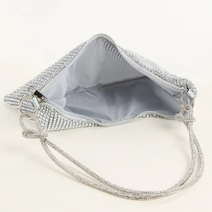 Women's PU Hasp Closure Sequined Pattern Trendy Shoulder Bags