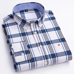 Men's Cotton Turndown Collar Long Sleeves Casual Wear Shirts