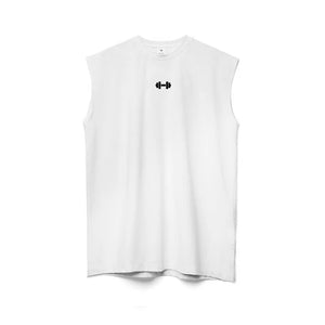 Men's 100% Cotton Sleeveless Pullover Closure Casual T-Shirt