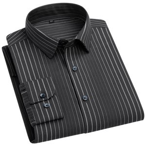 Men's Polyester Turndown Collar Full Sleeves Casual Wear Shirts