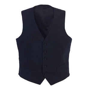Men's Rayon V-Neck Sleeveless Plain Single Breasted Formal Vests