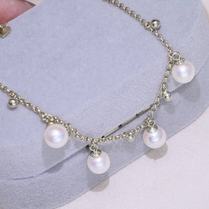 Women's 100% 925 Sterling Silver Freshwater Pearl Classic Bracelet