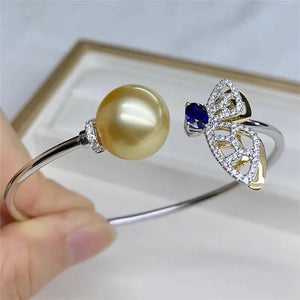 Women's 100% 925 Sterling Silver Pearl Classic Wedding Bracelets