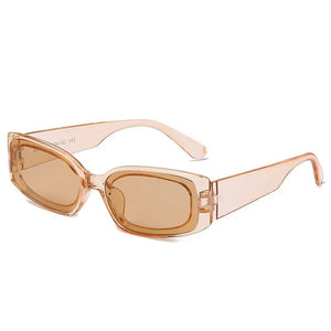 Women's Polycarbonate Frame Lens Square Shaped Trendy Sunglasses