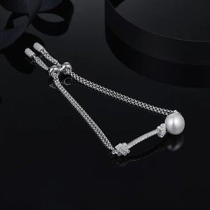 Women's 100% 925 Sterling Silver Pearl Classic Strand Bracelets