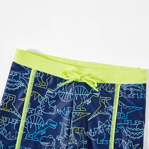 Kid's Boys Nylon Quick-Dry Printed Pattern Beach Swimwear Shorts
