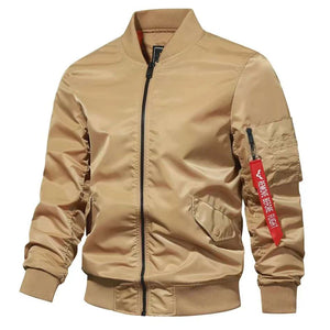 Men's Polyester Full Sleeves Zipper Closure Casual Elegant Jacket