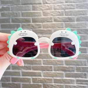 Kid's Plastic Frame Square Shaped Trendy UV Protection Sunglasses