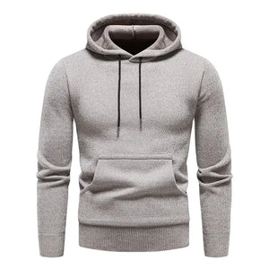 Men's Acrylic Full Sleeves Pullover Closure Hooded Casual Sweater