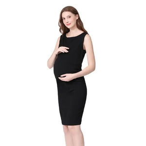 Women's Spandex Sleeveless Striped Pattern Casual Maternity Dress