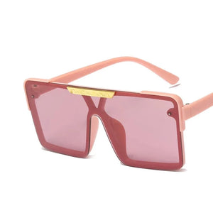 Kid's Resin Frame Acrylic Lens Square UV400 Trendy Sunglasses