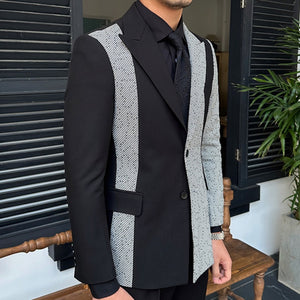 Men's Polyester Long Sleeve Single Breasted Slim Fit Wedding Suit