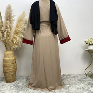 Women's Arabian Polyester Full Sleeve Mixed Colors Elegant Abaya