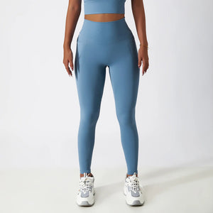 Women's Nylon Elastic Waist Sport Wear Gym Wear Yoga Leggings