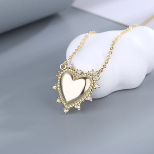 Women's 100% 925 Sterling Silver Zircon Luxury Wedding Necklace