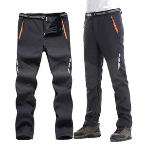 Men's Polyester Mid Waist Zipper Fly Closure Windproof Trousers