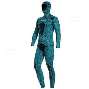 Men's Neoprene Full Sleeves One-Piece Hooded Scuba Diving Suit