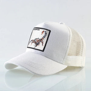 Men's Cotton Animal Pattern Hip Hop Casual Wear Baseball Caps