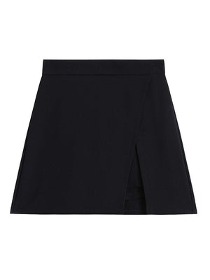 Women's Polyester High Waist Casual Wear Solid Pattern Skirts