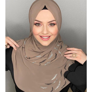 Women's Arabian Acrylic Quick-Dry Head Wrap Casual Wear Hijabs