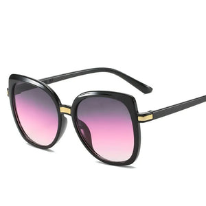Women's Cat Eye Polycarbonate Frame Vintage Trendy Sunglasses