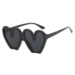 Kid's Polycarbonate Frame Heart Shaped Lens UV400 Sunglasses