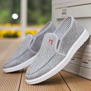 Men's Canvas Round Toe Slip-On Closure Casual Wear Loafers