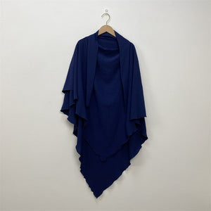 Women's Arabian Polyester Solid Pattern Casual Wear Long Hijabs