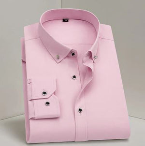 Men's Cotton Turndown Collar Full Sleeves Formal Wear Shirts