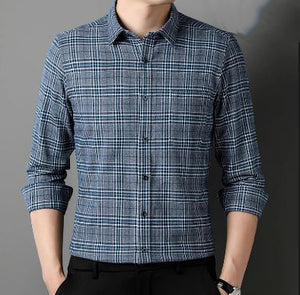 Men's Cotton Turndown Collar Long Sleeves Casual Wear Shirts