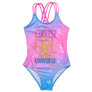 Kid's Girl Spandex Quick-Dry Swimwear One Piece Bathing Suit