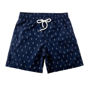 Men's Polyester Quick-Dry Printed Pattern Swimwear Shorts