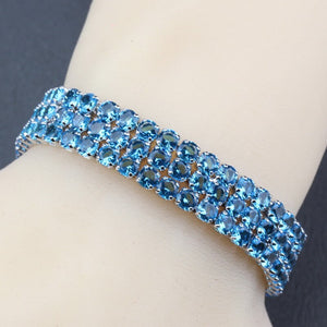 Women's 100% 925 Sterling Silver Zircon Classic Luxury Bracelet