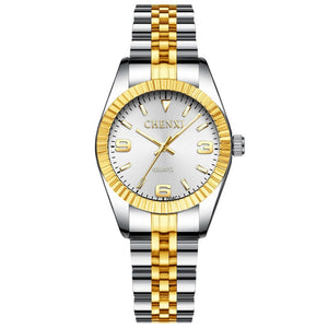 Women's Stainless Steel Quartz Luxury Waterproof Diamond Watches