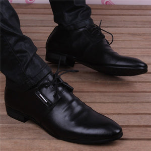 Men's Pointed Toe Lace Up Closure Wedding Formal Wedding Shoes