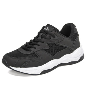 Men's Round Toe Microfiber Lace-up Outdoor Running Sports Shoes