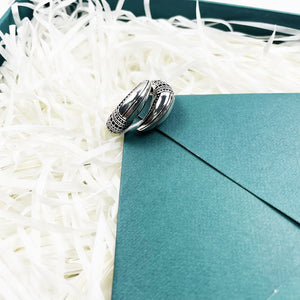 Men's 100% 925 Sterling Silver Zircon Vintage Trendy Round Ring