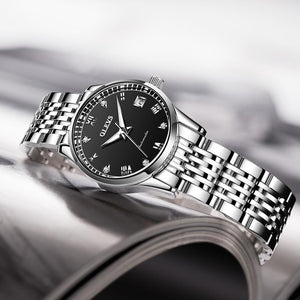 Women's Automatic Tungsten Steel Mechanical Bracelet Clasp Watch