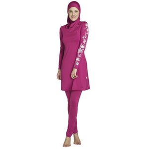 Women's Arabian Spandex Full Sleeves Printed Swimwear