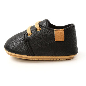 Baby's Round Toe Lace-Up Closure Plain Pattern Casual Shoes