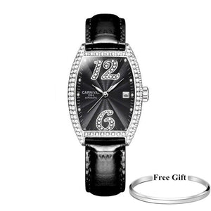 Women's Automatic Stainless Steel Buckle Clasp Luxury Watches