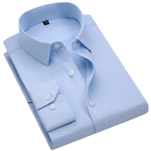 Men's 100% Polyester Turn-Down Collar Single Breasted Shirt