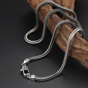 Men's 100% 925 Sterling Silver Cross Pattern Elegant Necklace