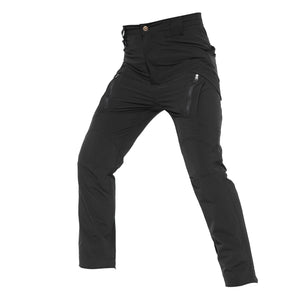 Men's Polyester Mid Waist Zipper Fly Closure Plain Casual Pants